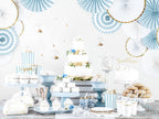 6 assiettes blanches bords dorés en carton - Wedding in rose colour