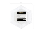 6 assiettes pentagonales noires bords dorés en carton - Gold 30th Birthday
