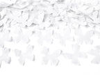Canon à confettis papillons blancs de 60 cm