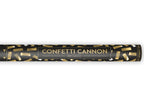 Canon à confettis rectangle doré de 60 cm