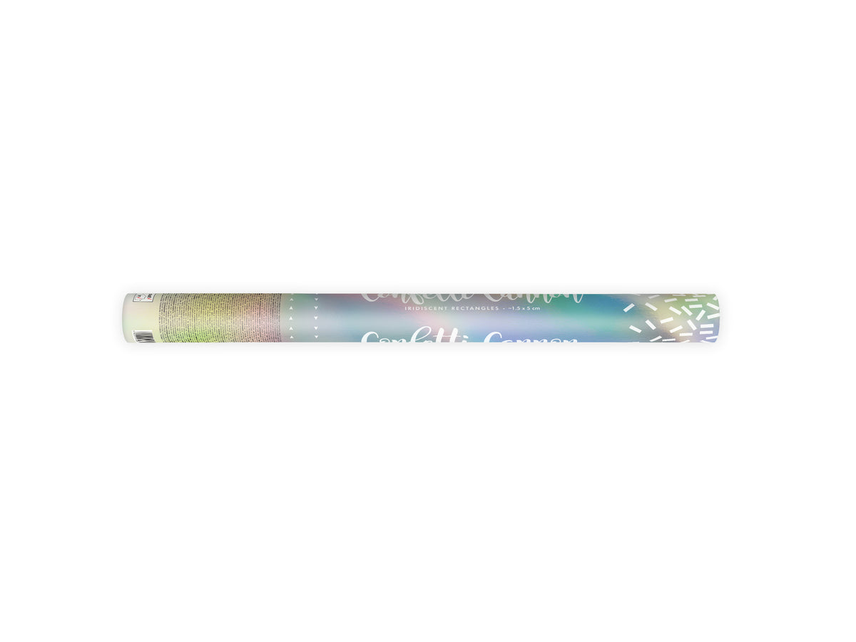 Canon à confettis iridescent de 60 cm