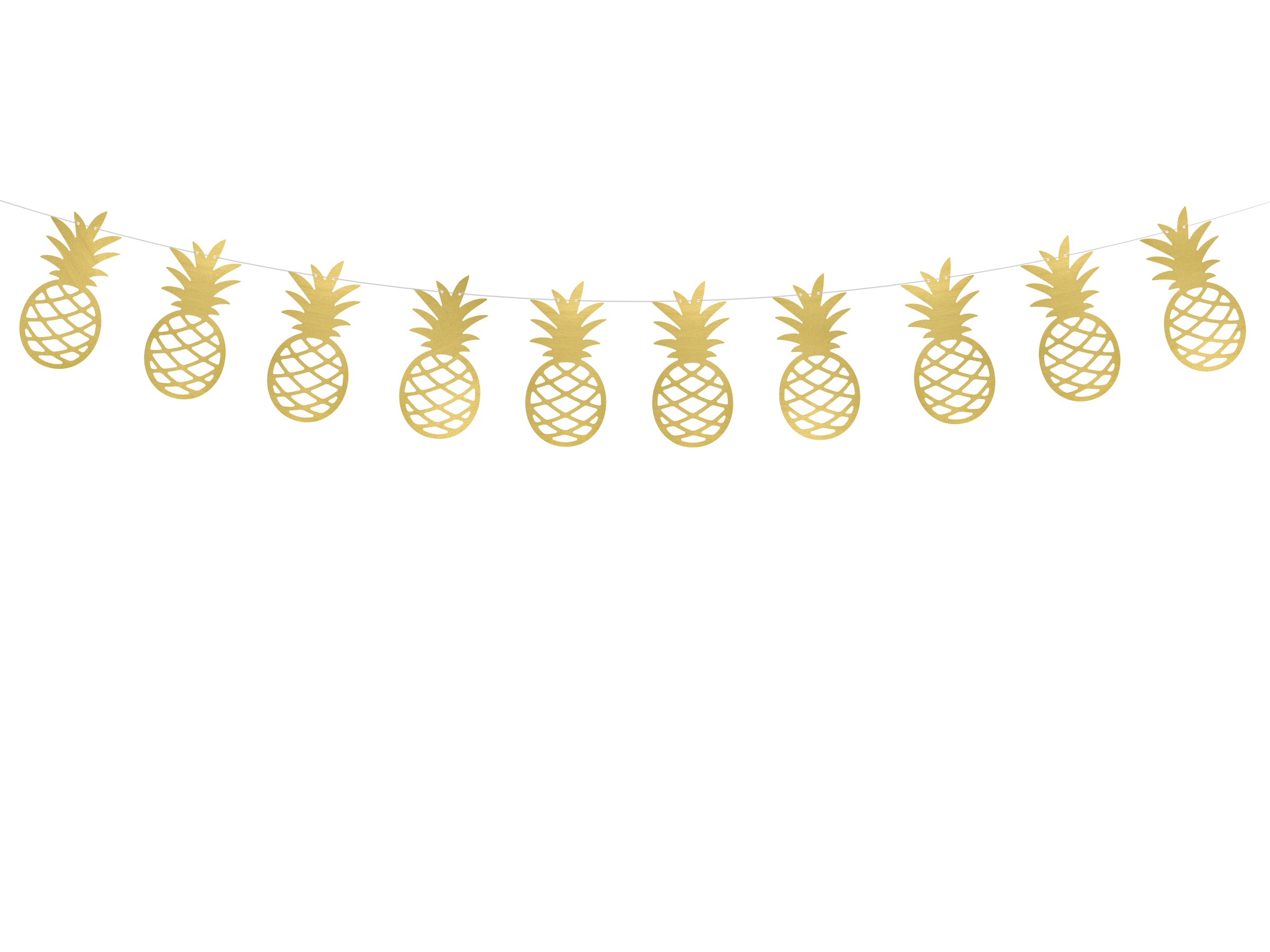 Guirlande ananas dorés en papier - Aloha Collection