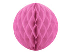 Boule rose de 20 cm en nid d'abeille