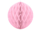 Boule rose pastel de 20 cm en nid d'abeille