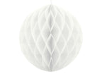 Boule blanche de 40 cm en nid d'abeille