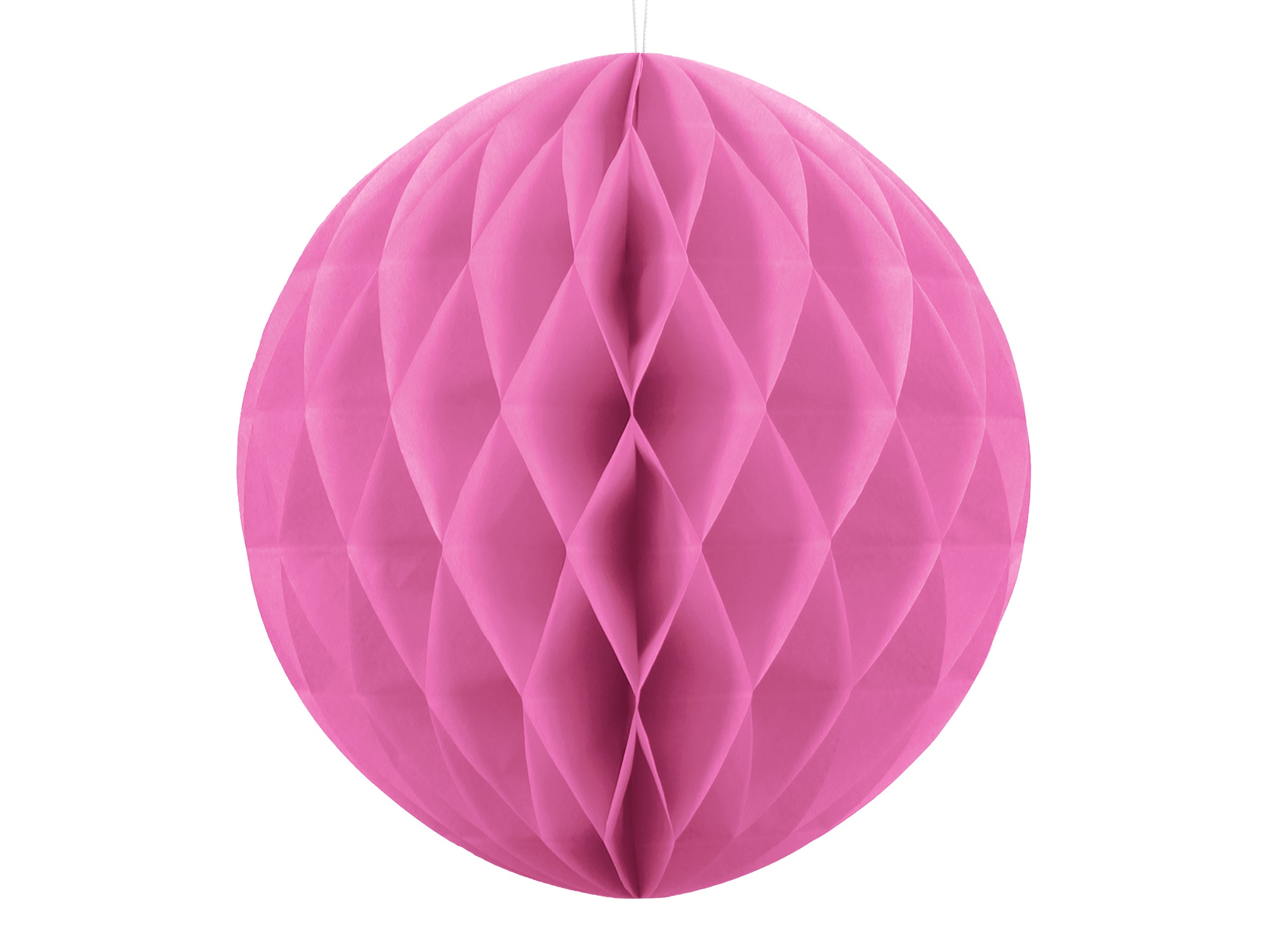 Boule rose de 40 cm en nid d'abeille