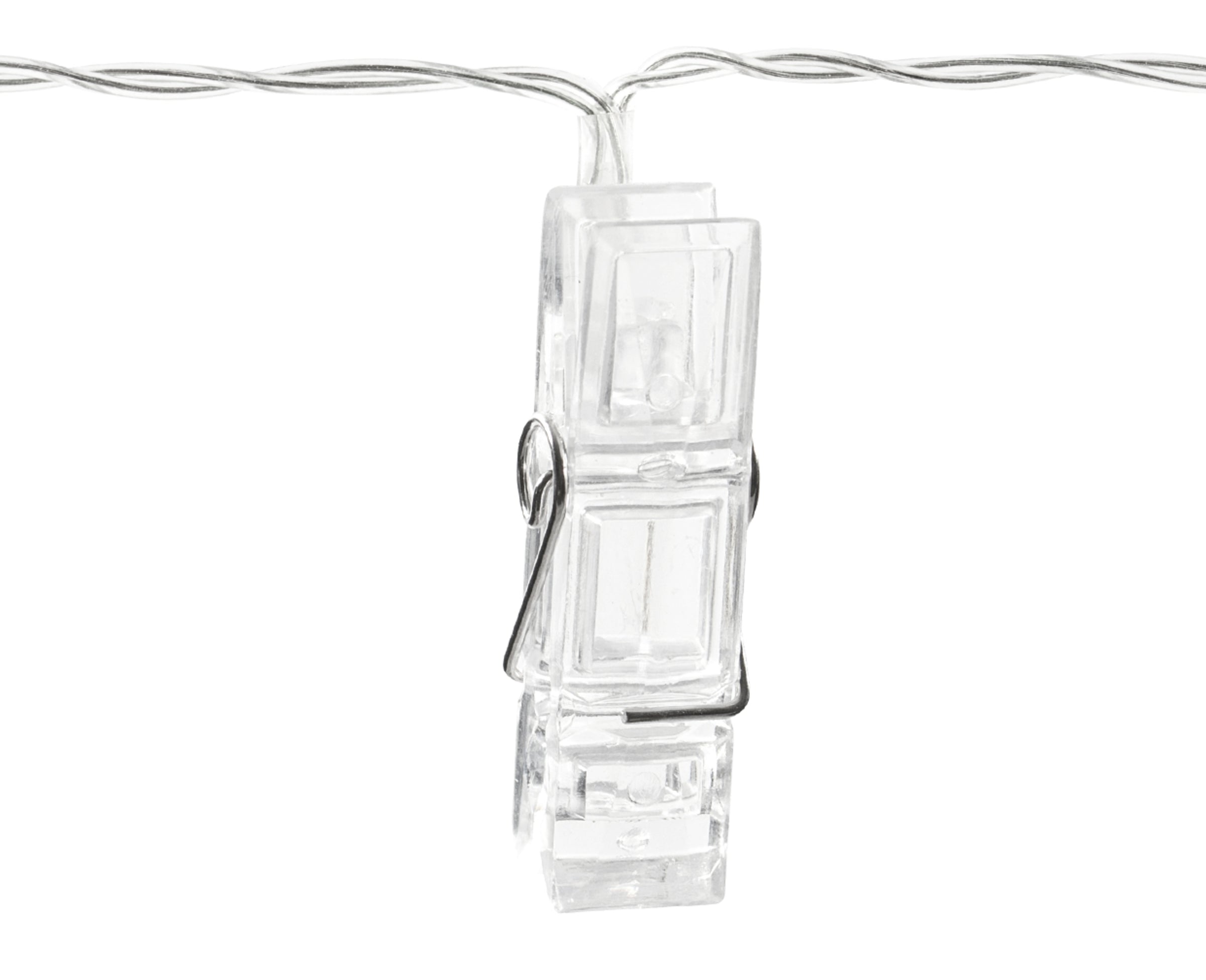 Guirlande lumière LED avec pinces de 1,4 m