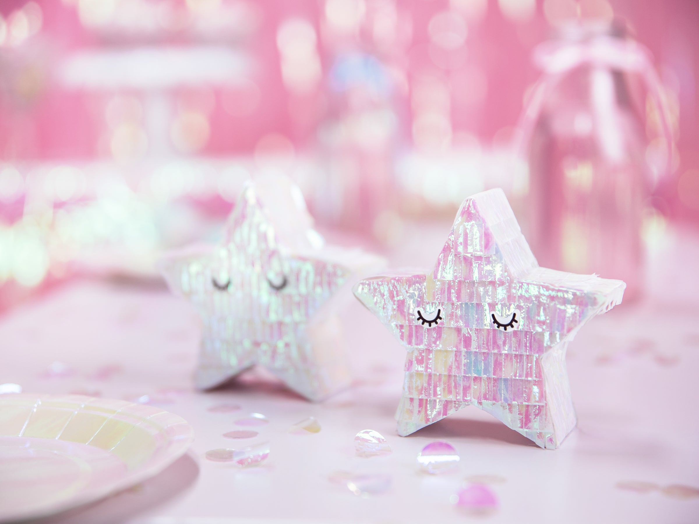 Mini pinata étoile - Iridescent