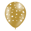 8 ballons HG112 OR imprimé TAT étoiles