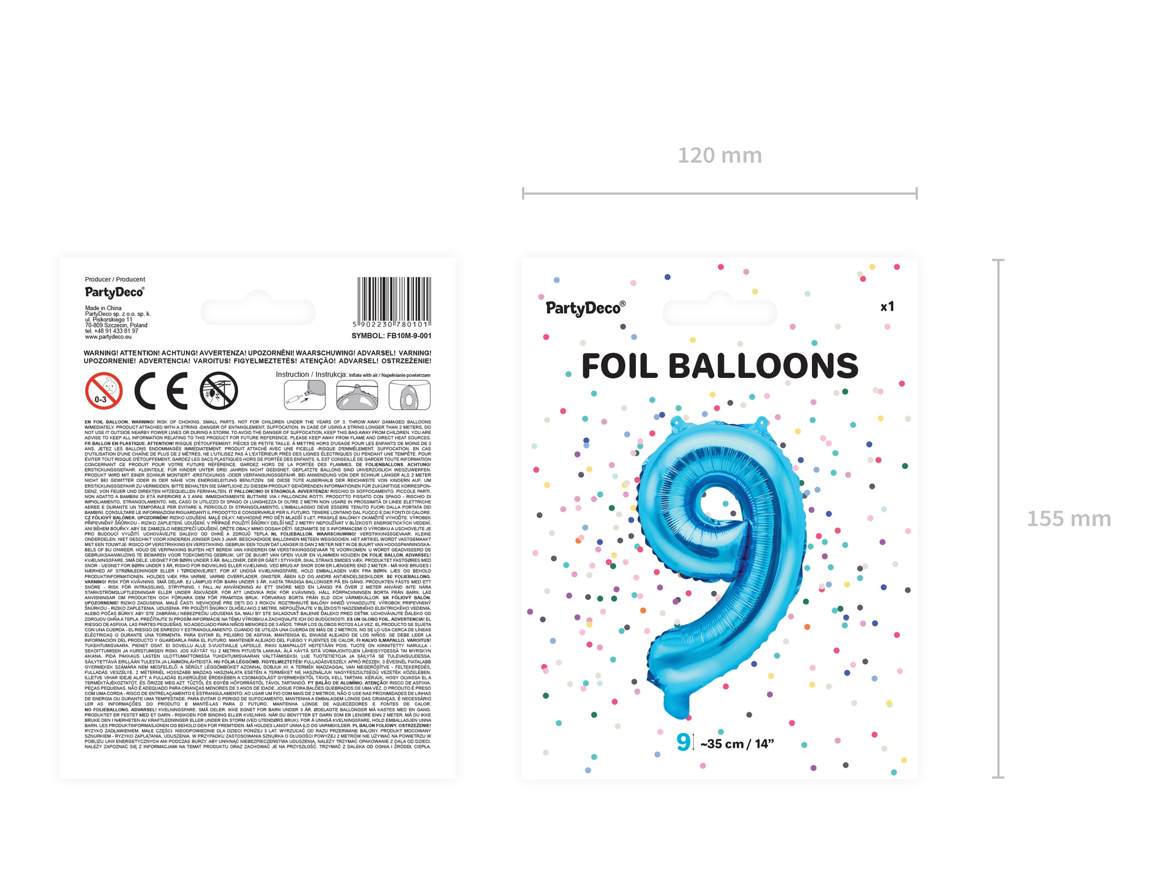 Ballon aluminium chiffre  