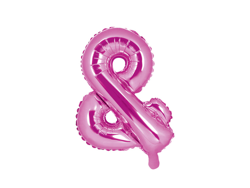 Ballon aluminium & rose foncé