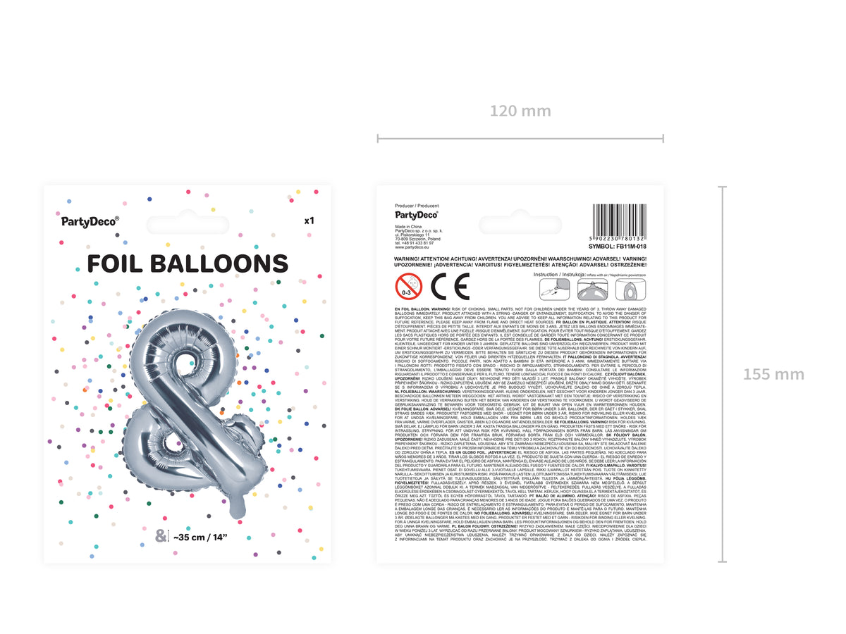 Ballon aluminium & argenté