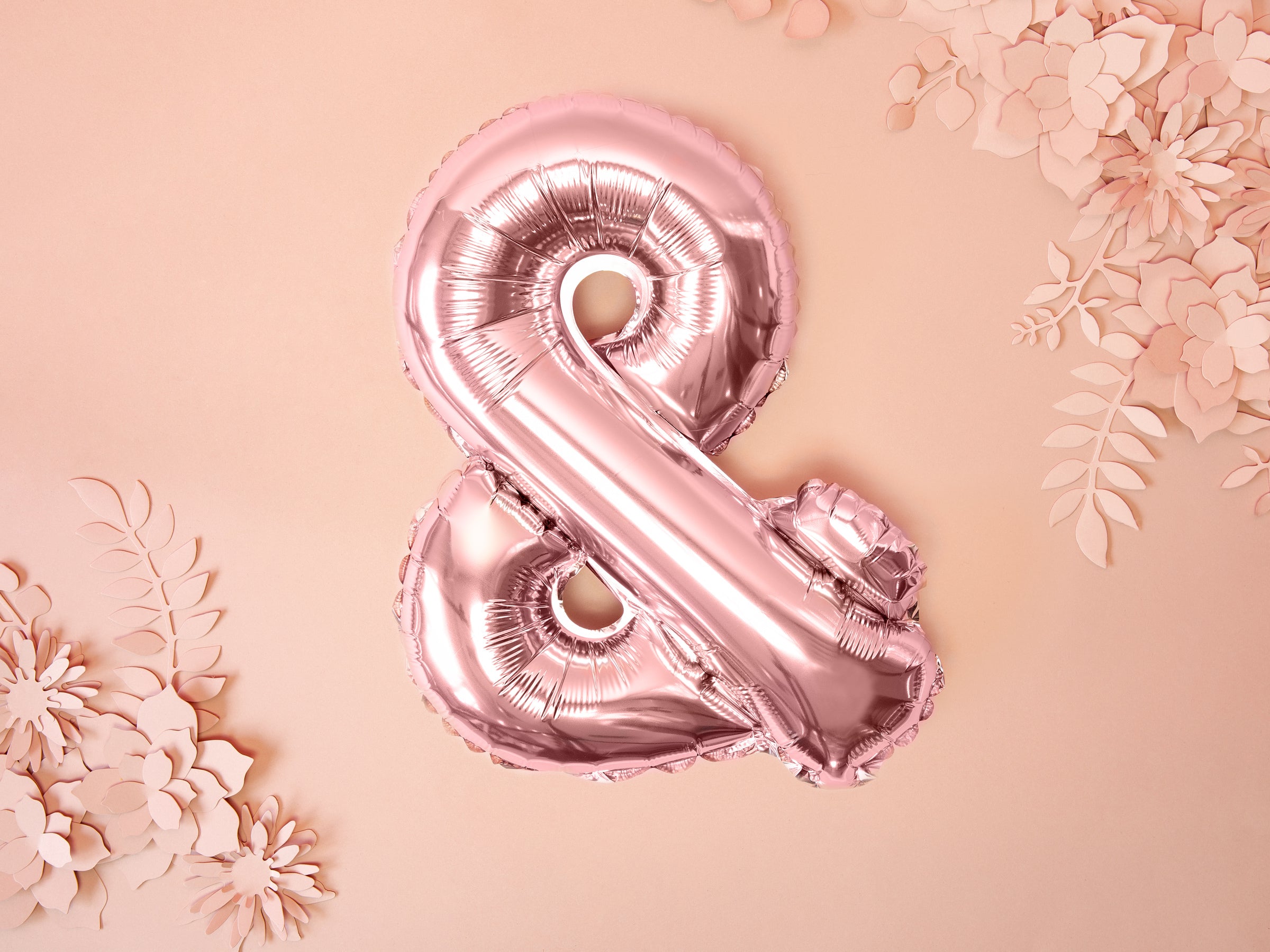 Ballon aluminium & rose gold