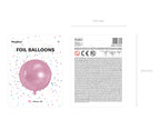Ballon aluminium en forme de bulle rose léger
