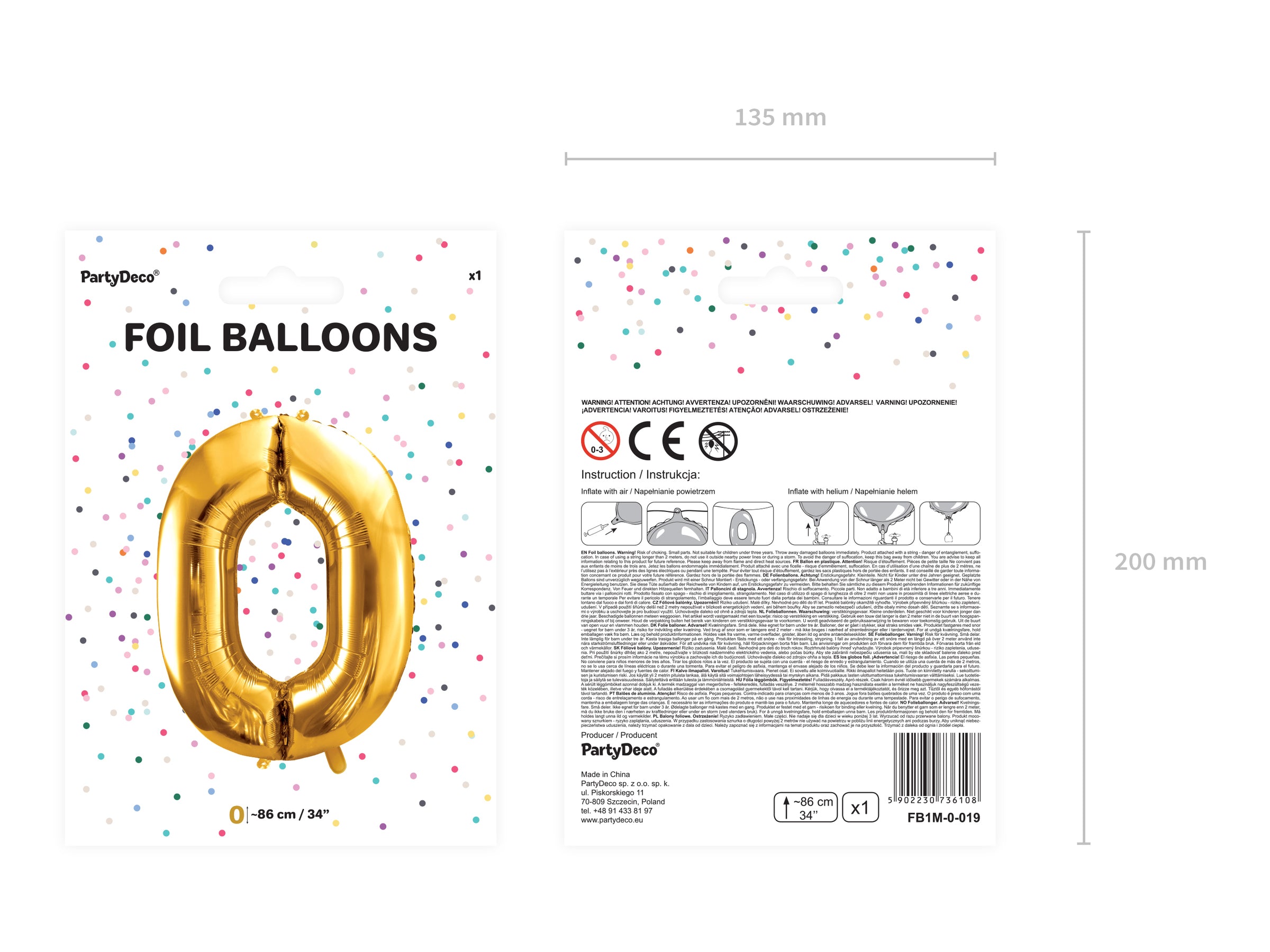 Ballon aluminium chiffre  