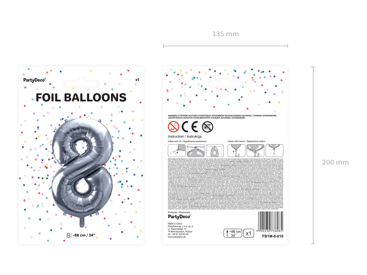 Ballon aluminium chiffre  