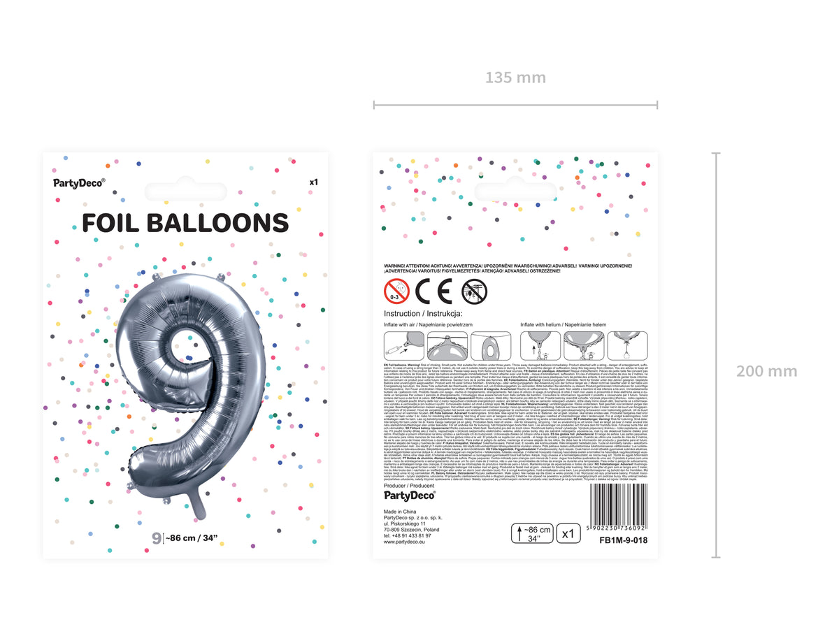 Ballon aluminium chiffre  