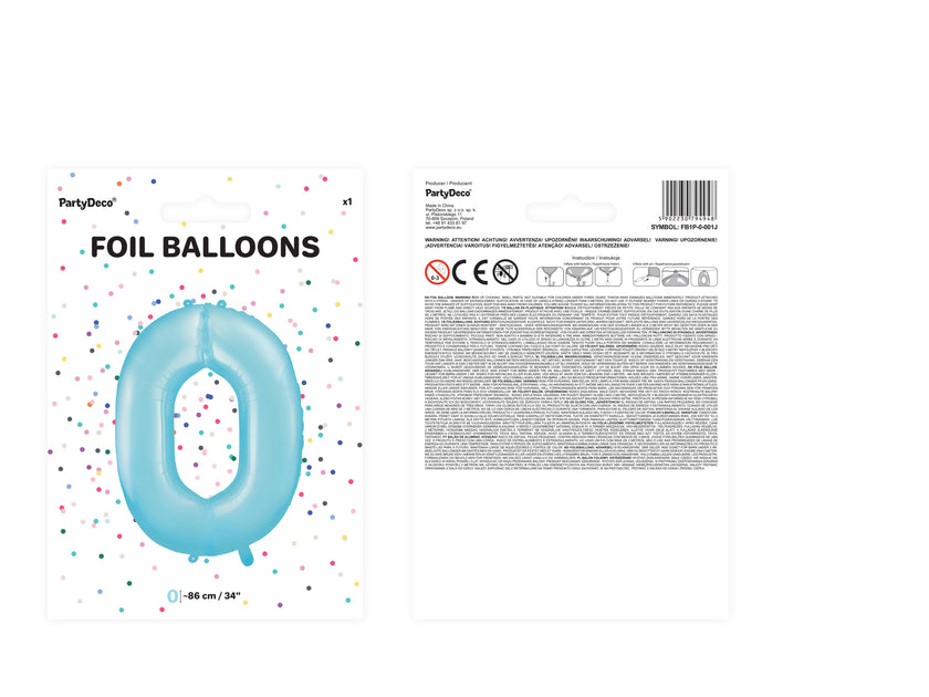 Ballon aluminium chiffre  
