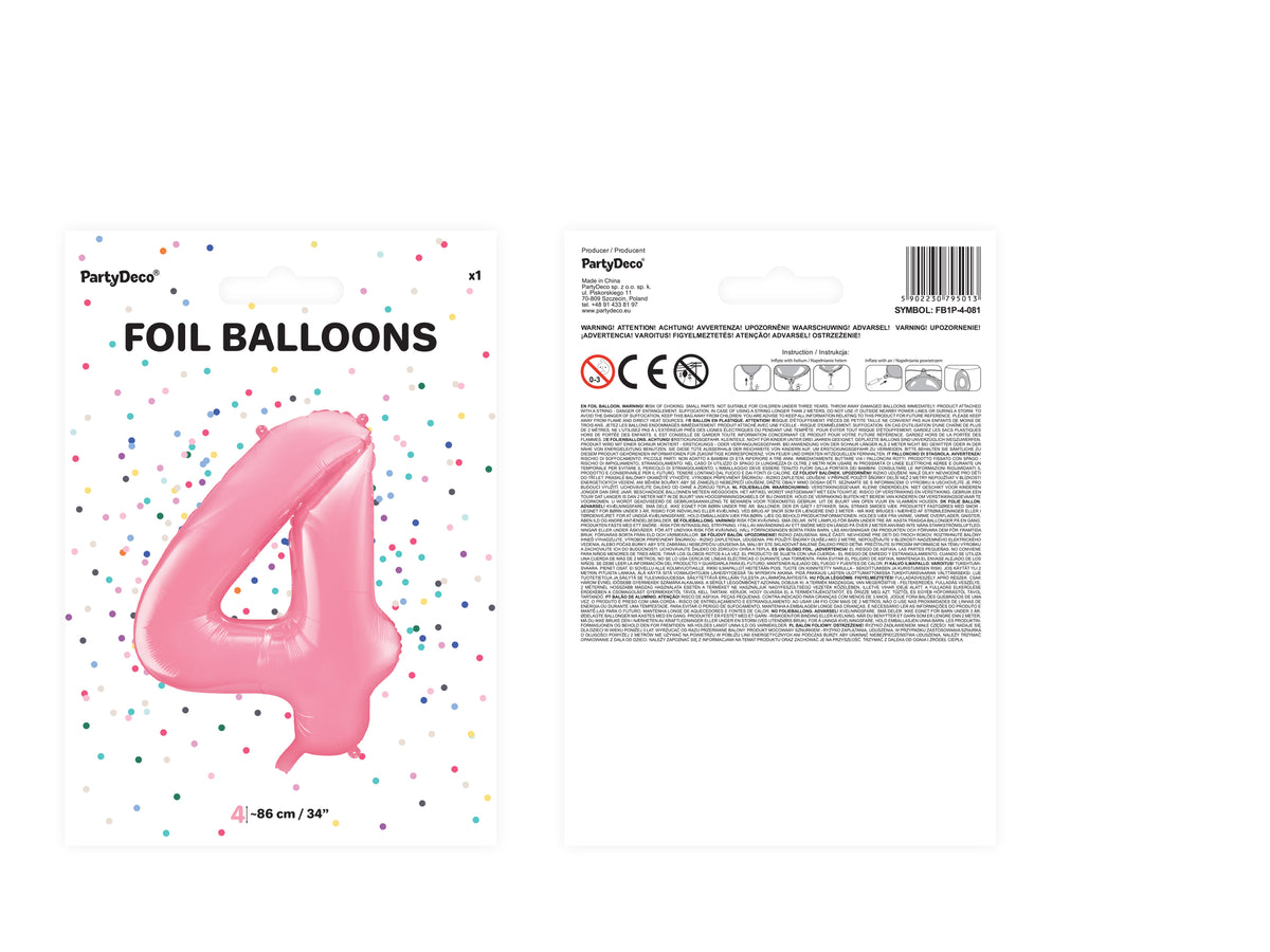 Ballon aluminium chiffre  