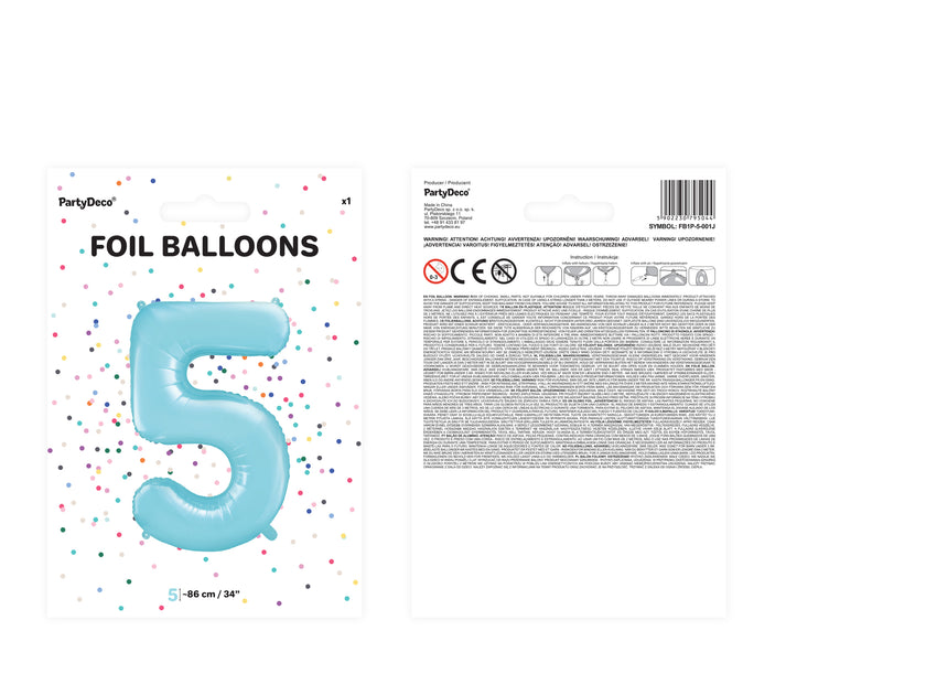 Ballon aluminium chiffre  