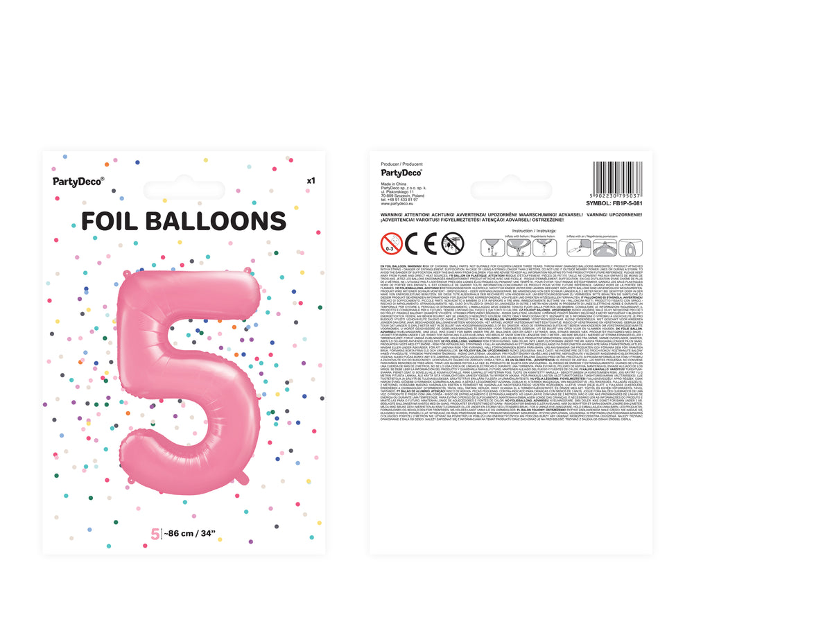 Ballon aluminium chiffre  
