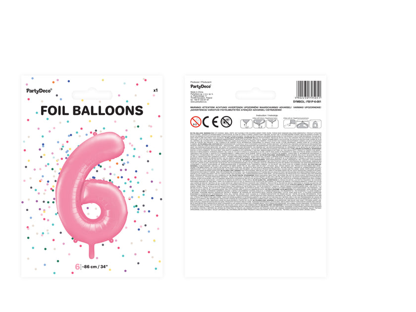 Ballon aluminium chiffre  