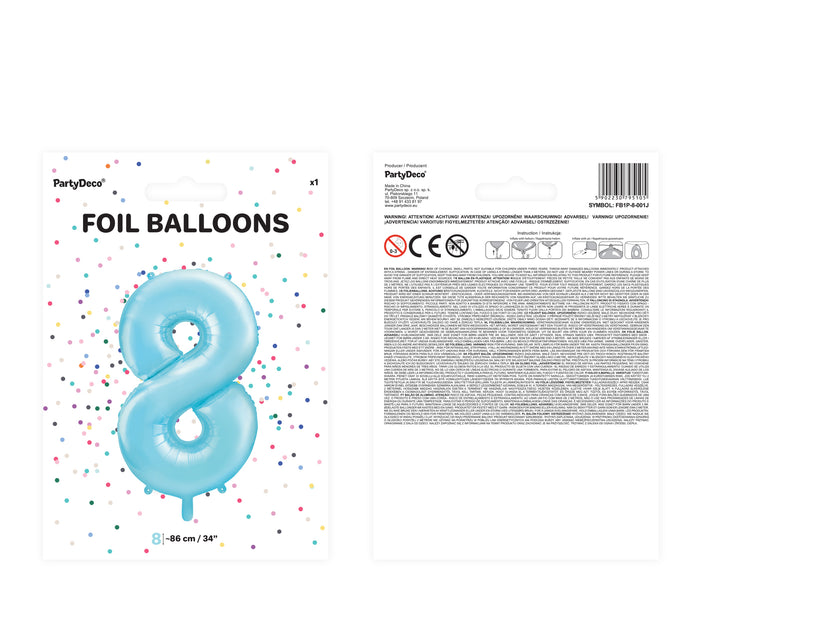 Ballon aluminium chiffre  