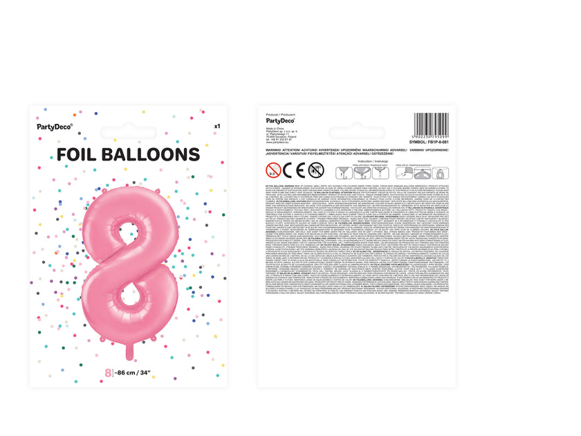 Ballon aluminium chiffre  