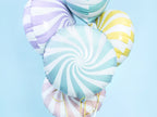 Ballon aluminium en forme de bulle bleu clair
