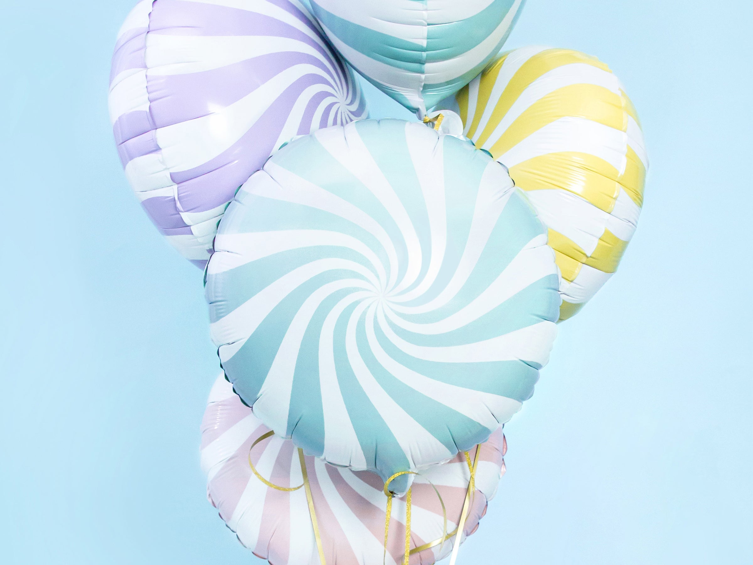 Ballon aluminium en forme de bulle bleu clair