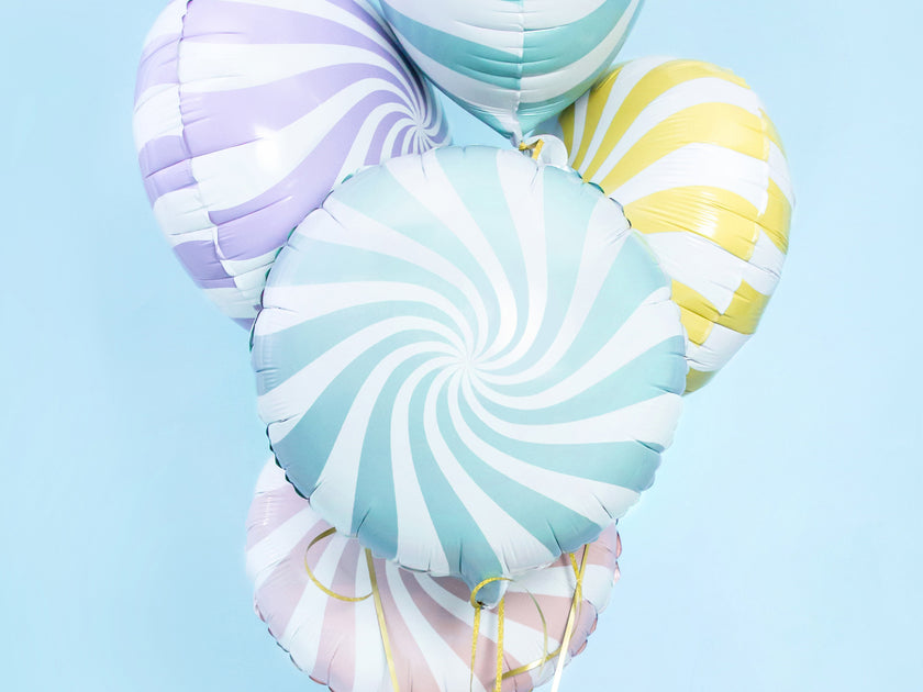 Ballon aluminium en forme de bulle bleu clair