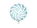 Ballon aluminium en forme de bulle bleu clair
