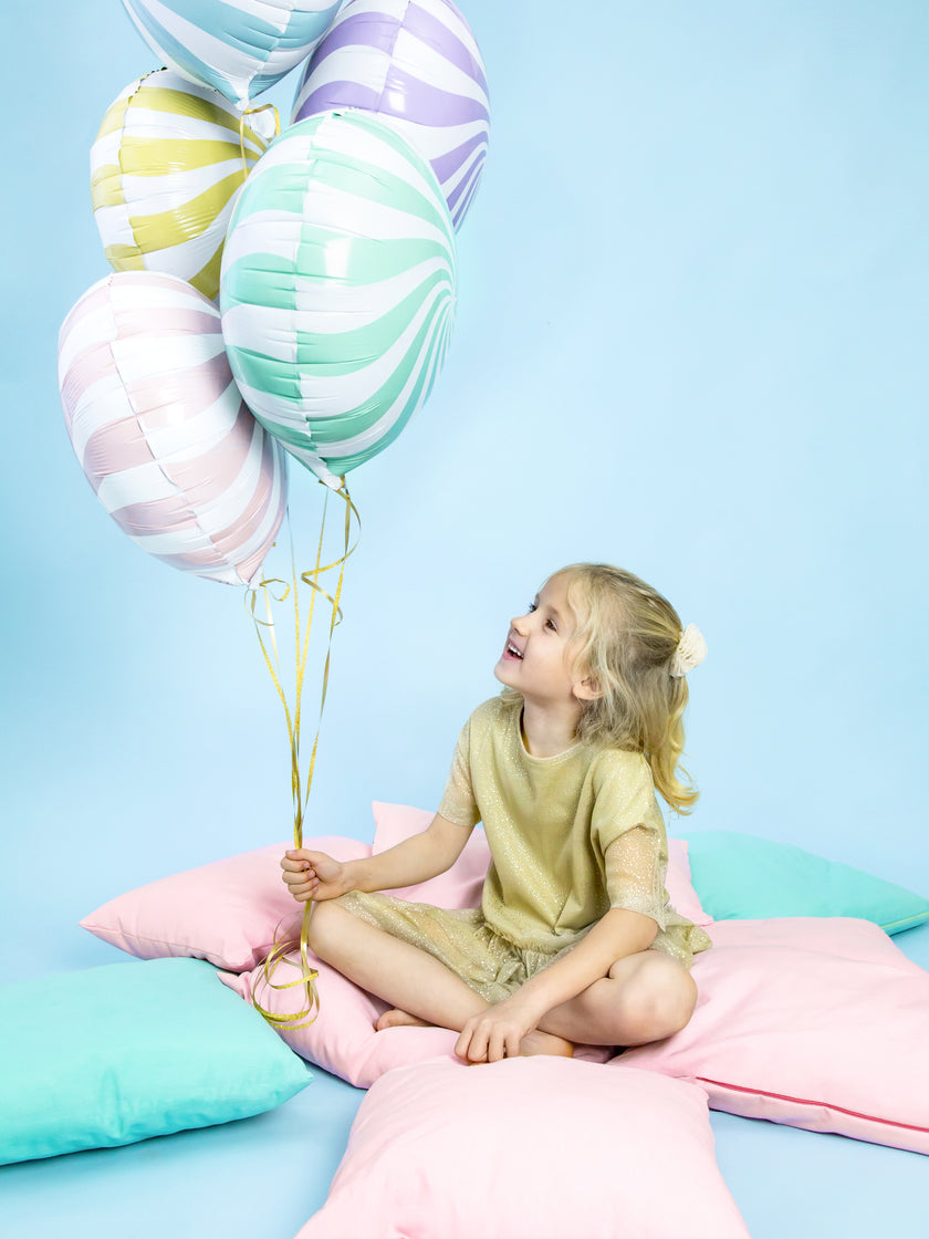 Ballon aluminium en forme de bulle lila