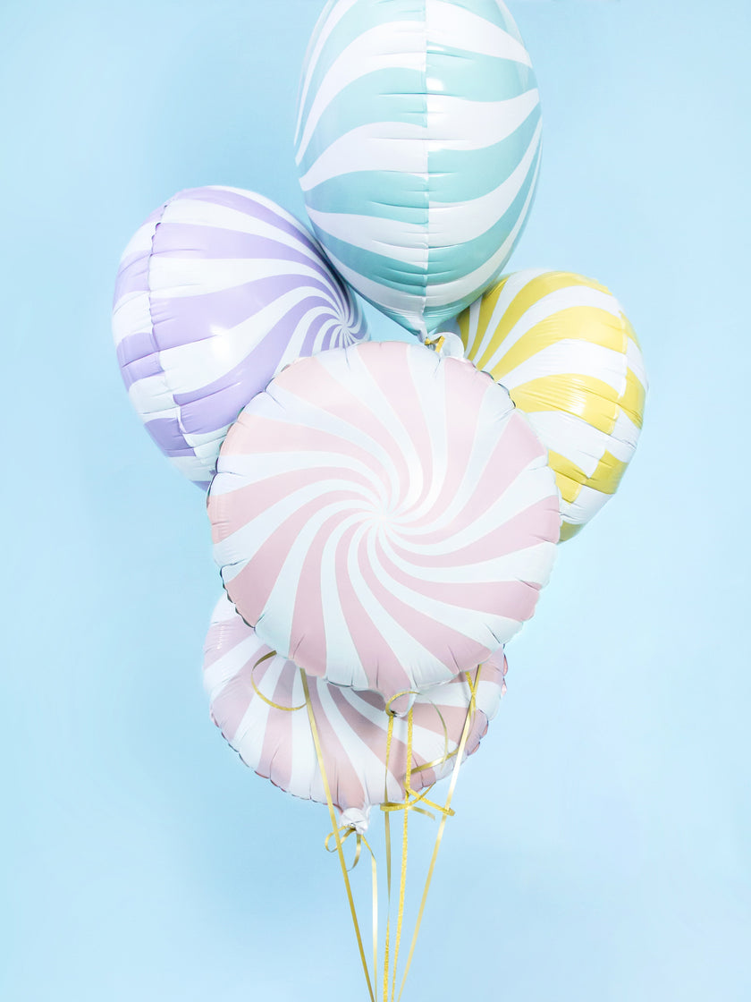 Ballon aluminium en forme de bulle rose clair