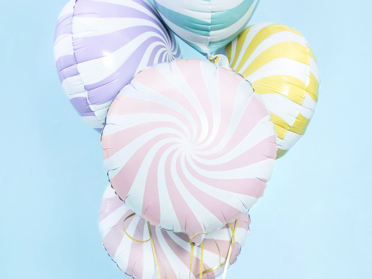 Ballon aluminium en forme de bulle rose clair