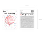 Ballon aluminium en forme de bulle rose clair