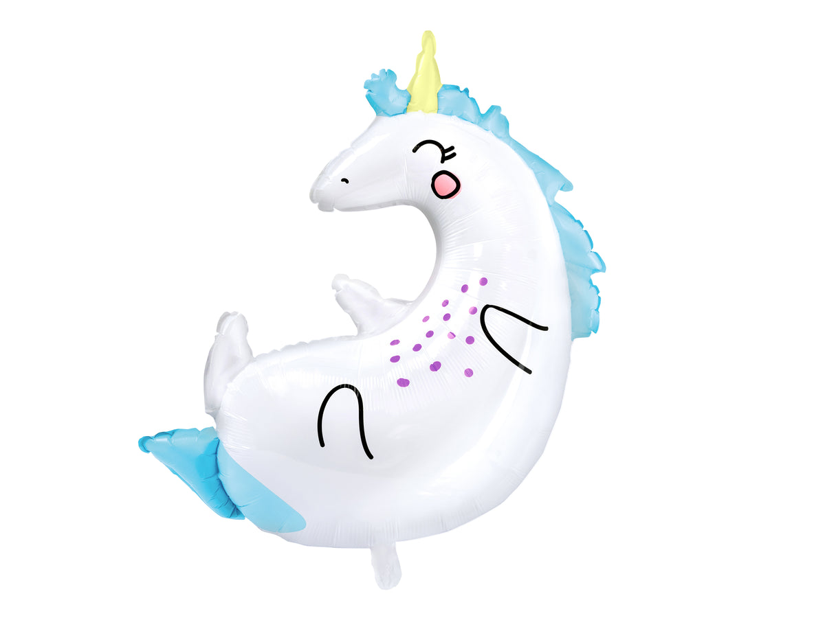 Ballon aluminium licorne (70x75cm) - Unicorn Collection