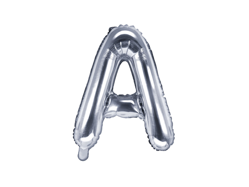 Ballon aluminium lettre A argenté