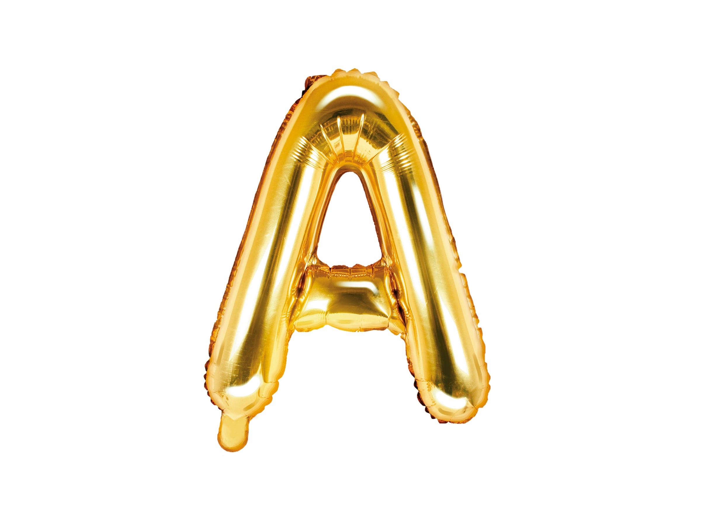 Ballon aluminium lettre A doré