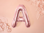 Ballon aluminium lettre A rose gold (35cm)