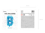 Ballon aluminium lettre B bleu (35cm)