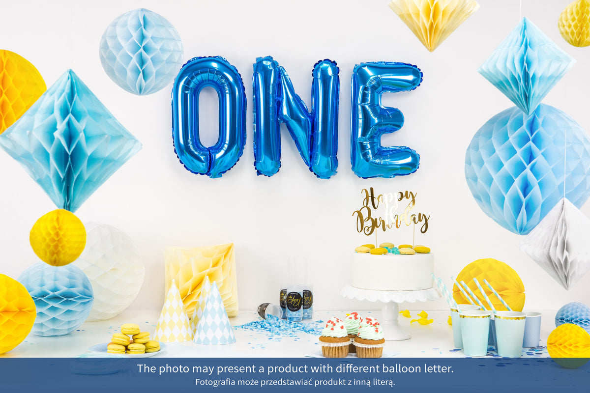 Ballon aluminium lettre B bleu (35cm)
