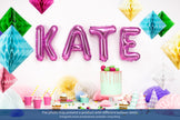 Ballon aluminium lettre B rose foncé (35cm)