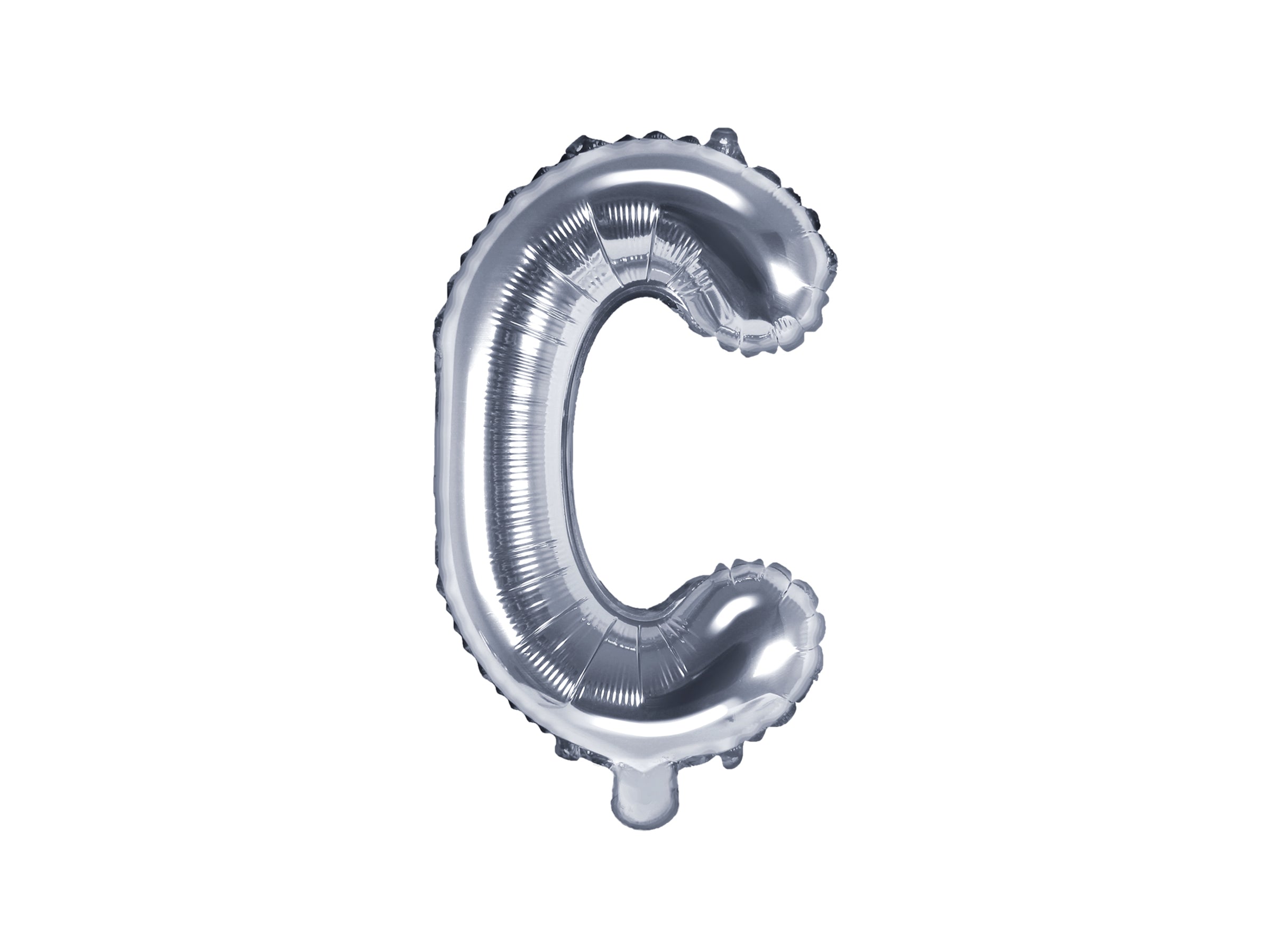 Ballon aluminium lettre C argenté