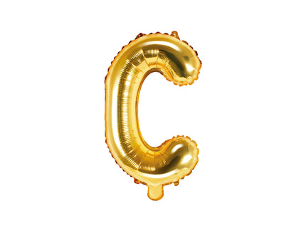 Ballon aluminium lettre C doré