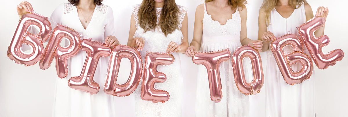 Ballon aluminium lettre D rose gold