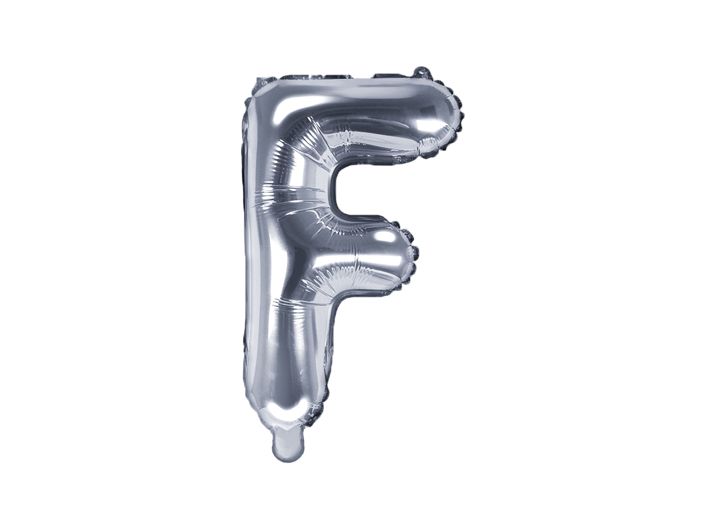 Ballon aluminium lettre F argenté (35cm)