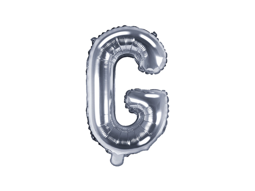 Ballon aluminium lettre G argenté