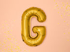 Ballon aluminium lettre G doré