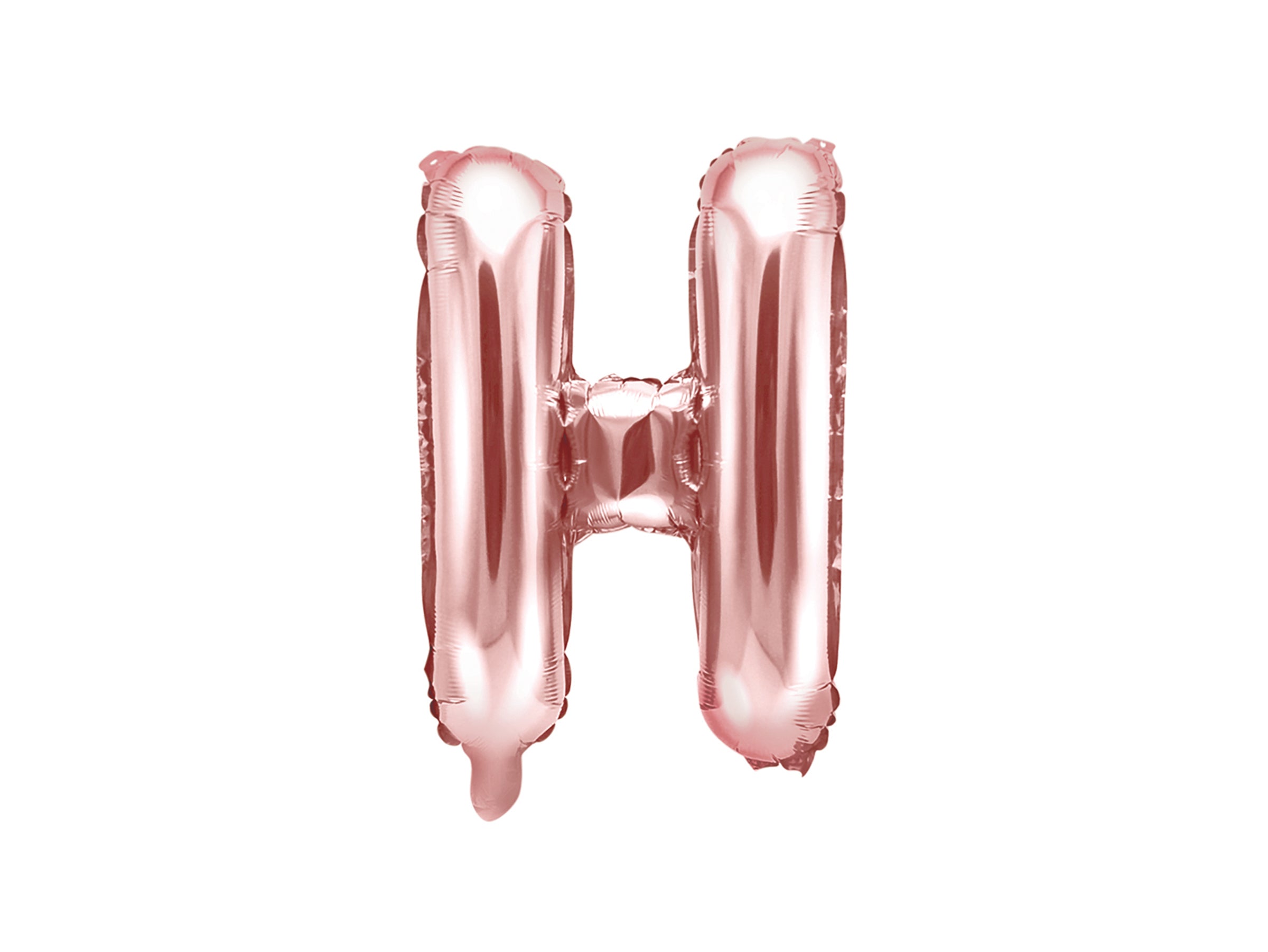Ballon aluminium lettre H rose gold